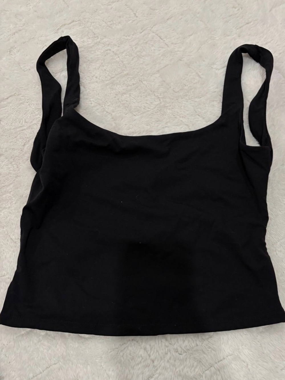 Garage Black Women's Cropped Open Back Tank Top M